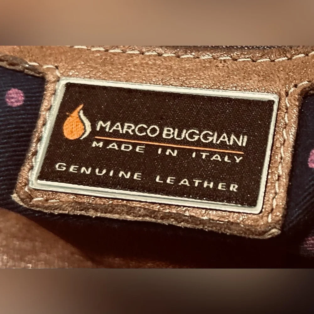 Marco Buggiani Italy Genuine Leather Hobo Bag